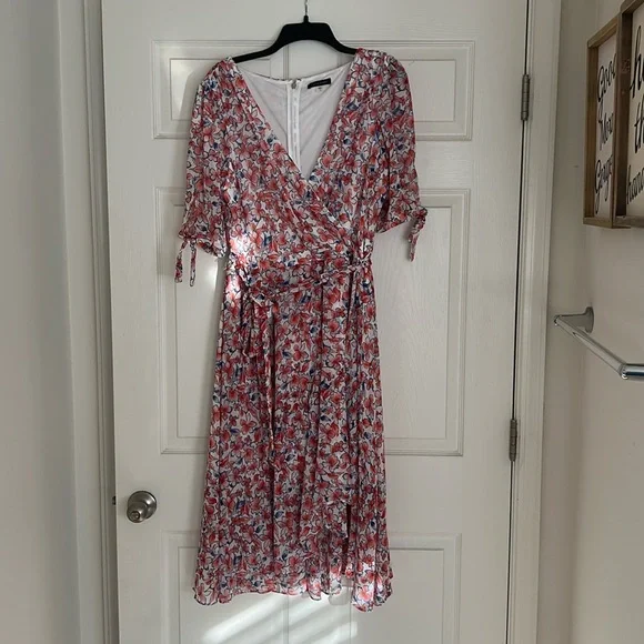 tommy hilfiger pink floral dress Tommy Hilfiger high low floral dress